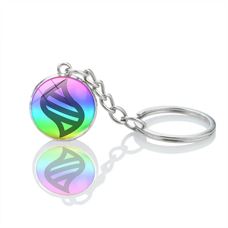 Pokemon Pikachu Crystal Glass Ball Metal Keychain