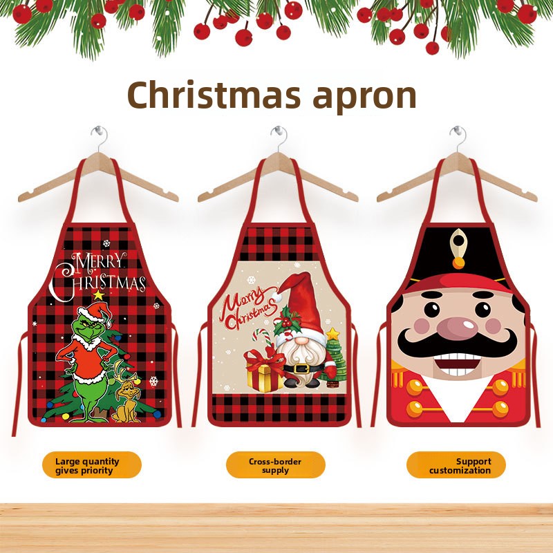 Christmas Printed Apron for Home and Party